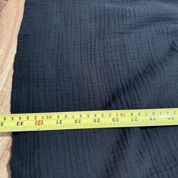 J Crew Dress Womens XS Black Square Neck Long Sleeve Gauze Casual Flowy Mini - Picture 7 of 9